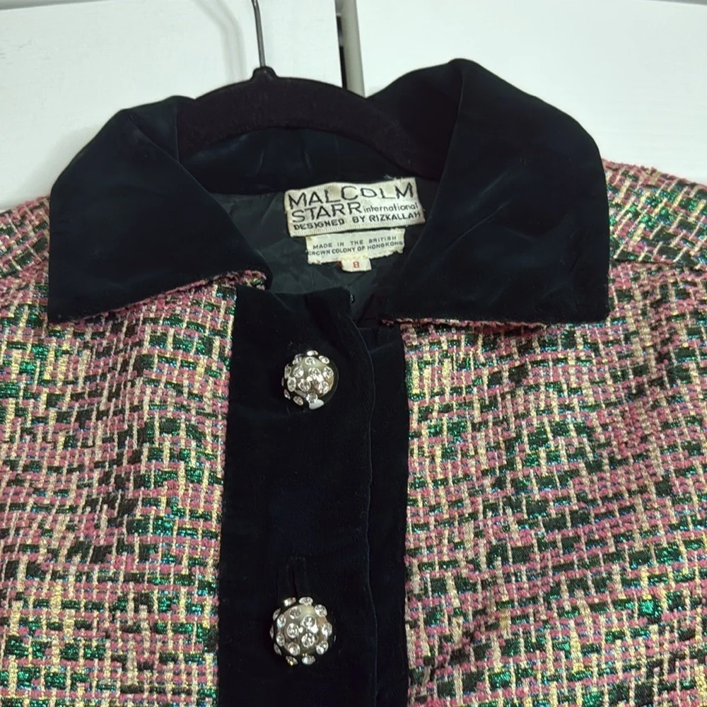 Pink and Black Women's Blazer